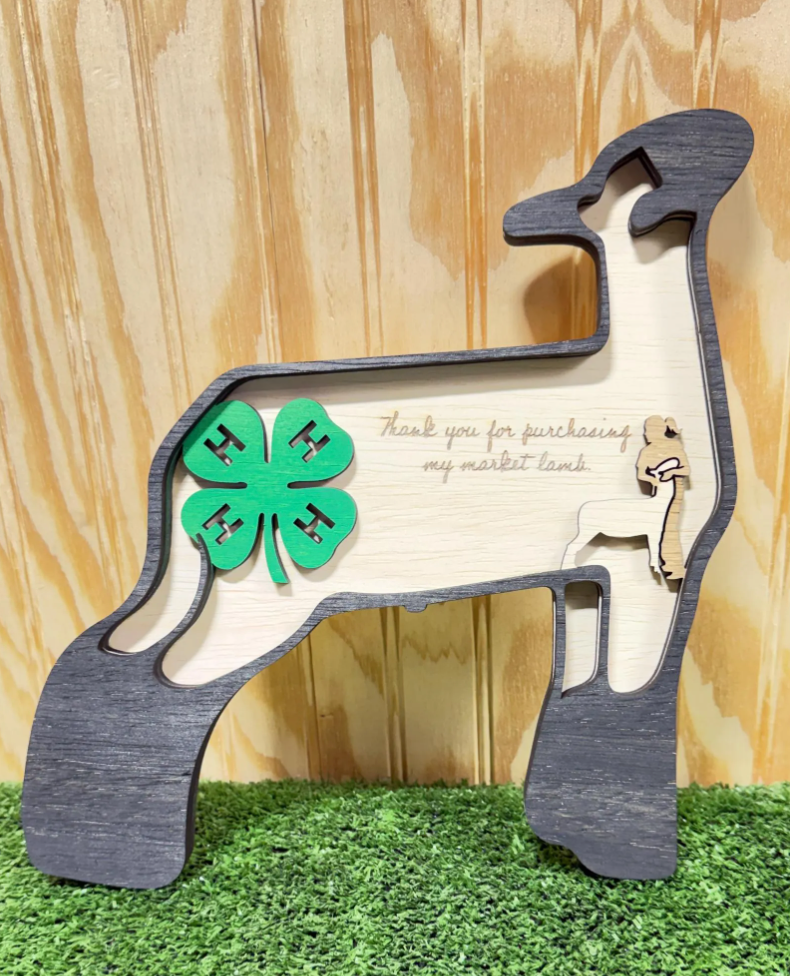 Show Market Lamb Thank You Gift, Sponsor, Buyer, 4H