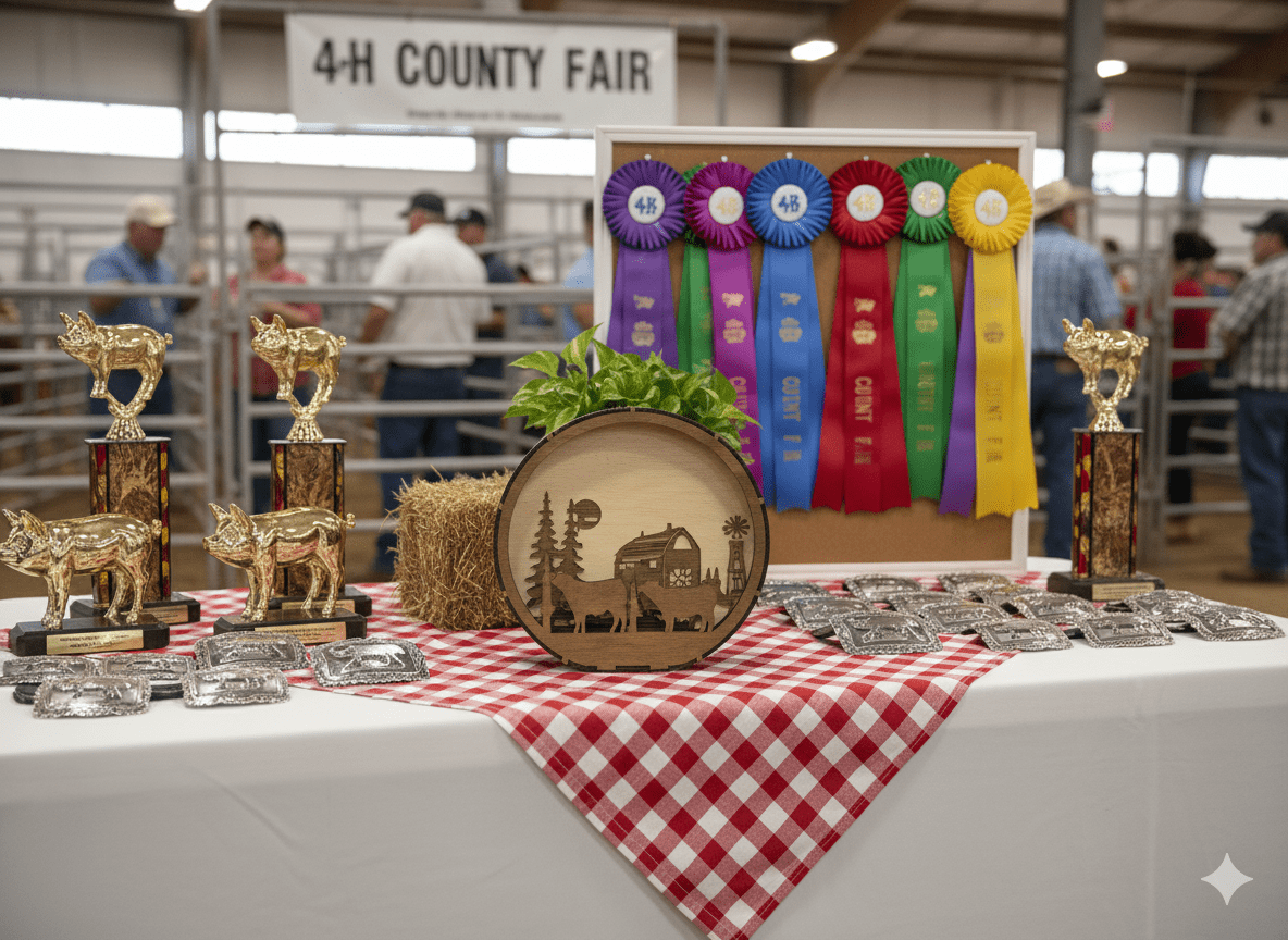 Lighted Steer or Heifer Wood Wall Art: Rustic Farmhouse Decor - Bunkhouse Studio LLC
