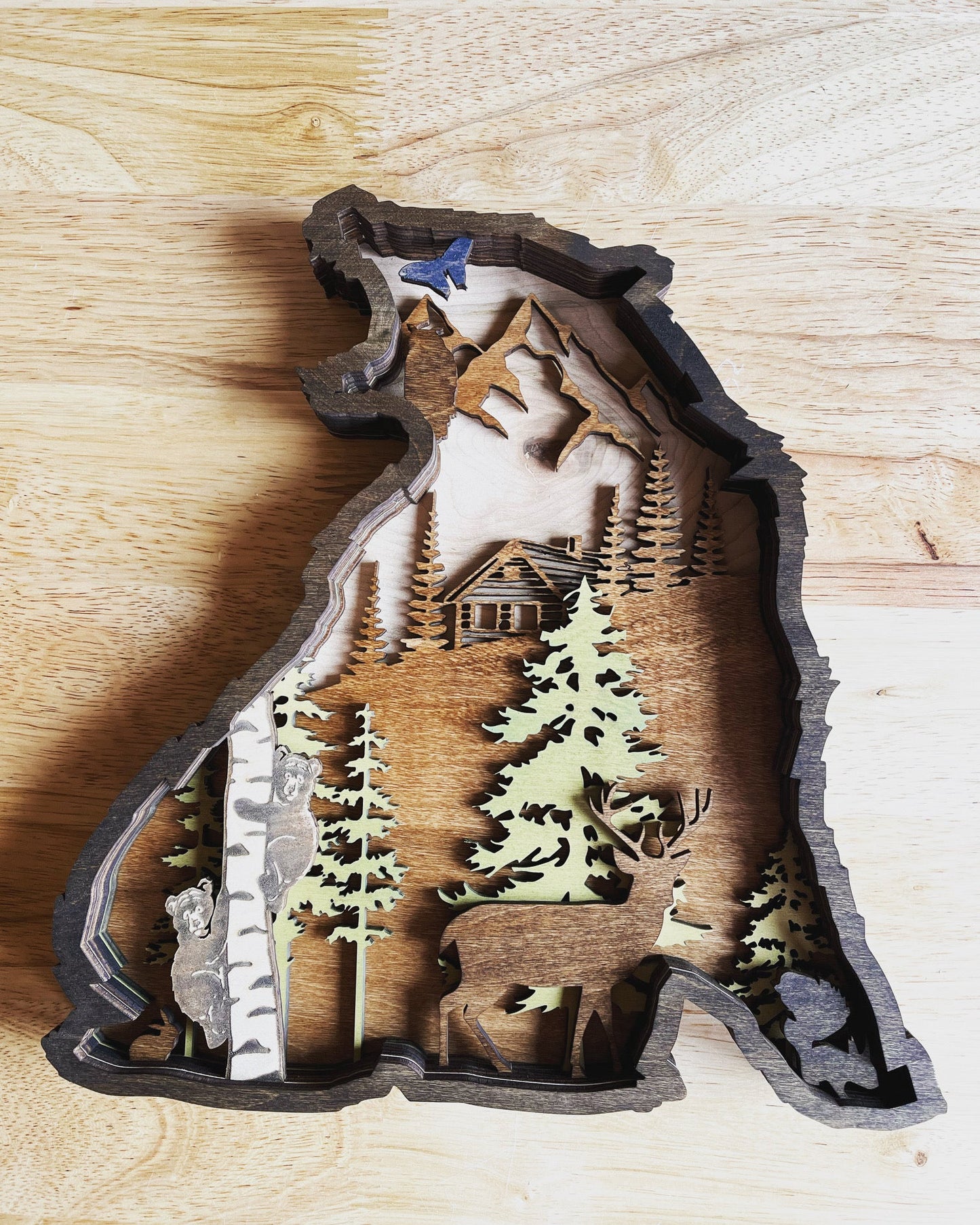 Embrace the Wilderness: Incorporating a Wooden Grizzly Bear into Your Cabin Decor - Bunkhouse Studio LLC