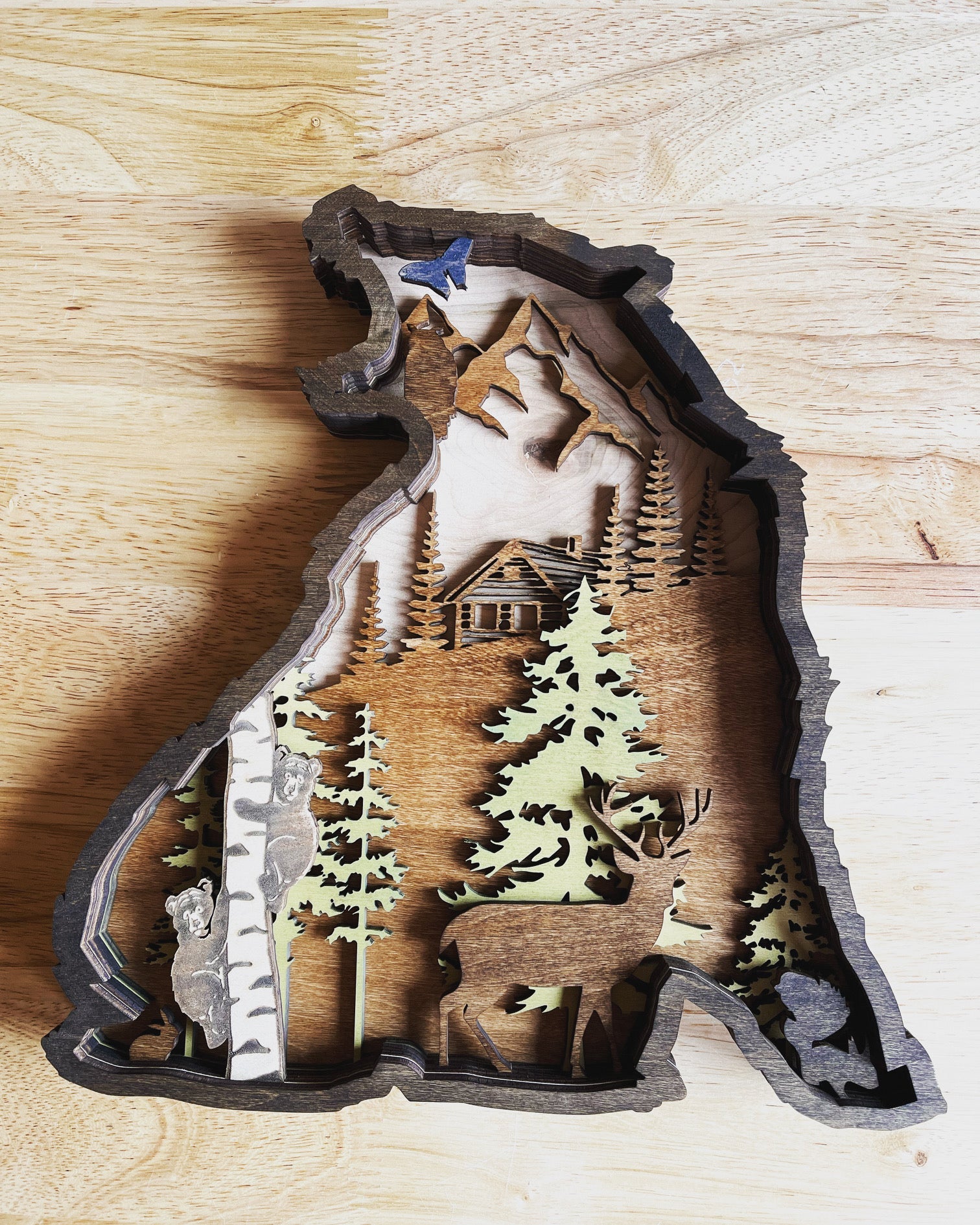 Embrace the Wilderness: Incorporating a Wooden Grizzly Bear into Your Cabin Decor - Bunkhouse Studio LLC