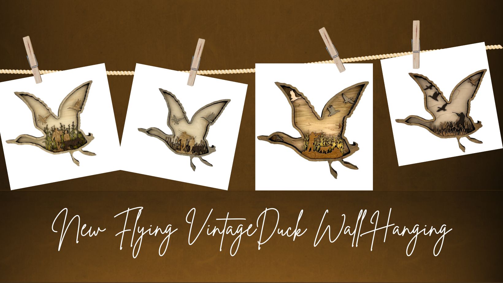 Flying Vintage Duck Hunting - Bunkhouse Studio LLC