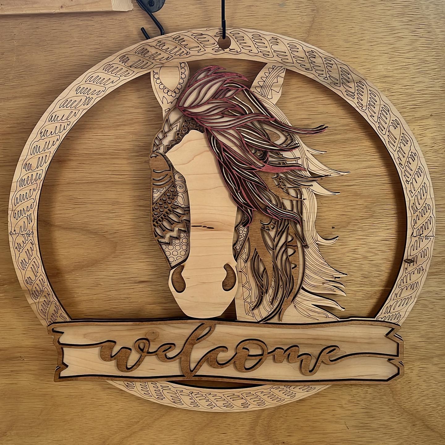 Horse Head Door Hanger - Bunkhouse Studio LLC