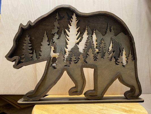 Layer Bear - Shelf - Bunkhouse Studio LLC