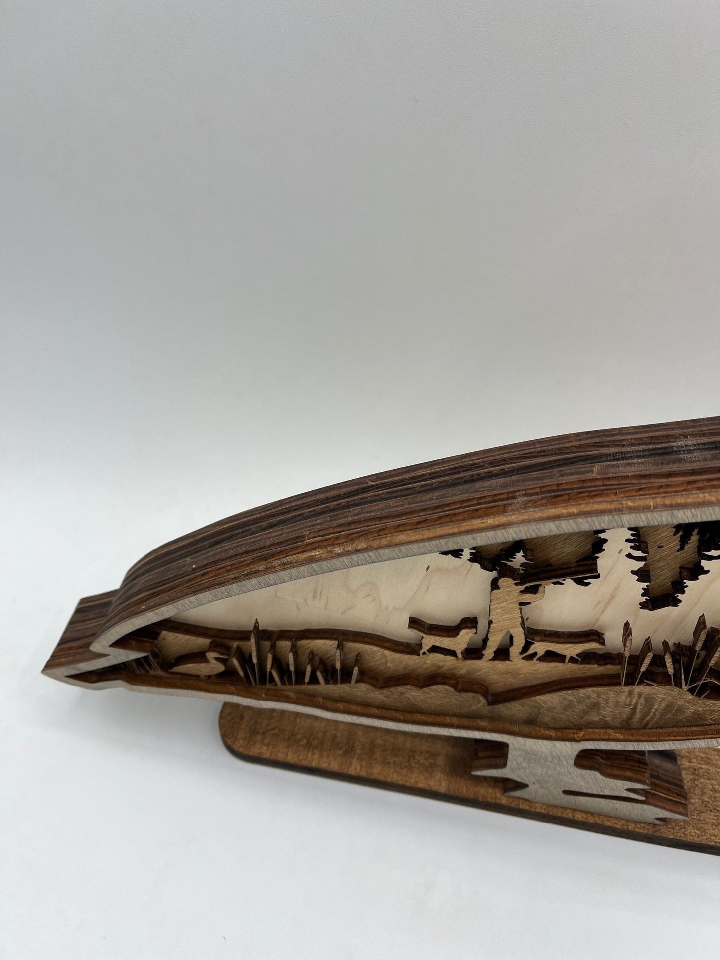Layer Duck hunting gift decor featuring a vintage-style duck illustration, perfect for mancaves and hunting enthusiasts.