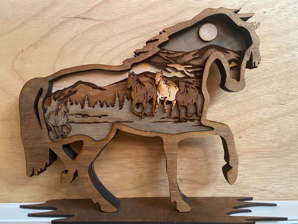 Layered Horse - Bunkhouse Studio LLC