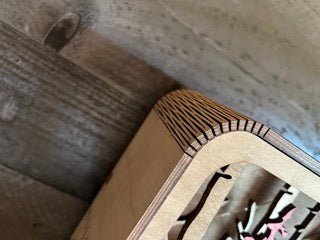 Light Shadow Box with option of Elk, or Bear, or Moose design - Bunkhouse Studio LLC