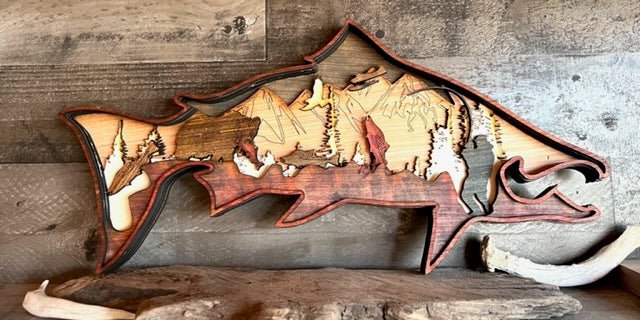 Salmon Layered - Bunkhouse Studio LLC