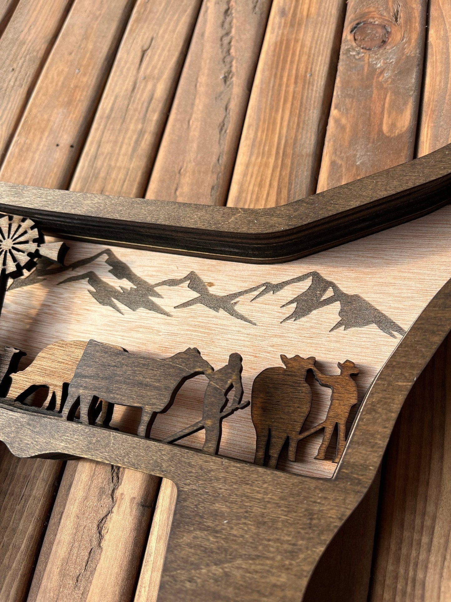 Show Steer Decor Wall Hanging 23"x30" or Heifer - Bunkhouse Studio LLC