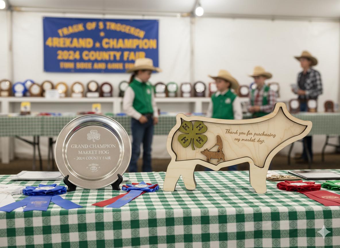 Show Market Pig Thank You Gift, Sponsor, Buyer, Award, 4H Custom Personalized