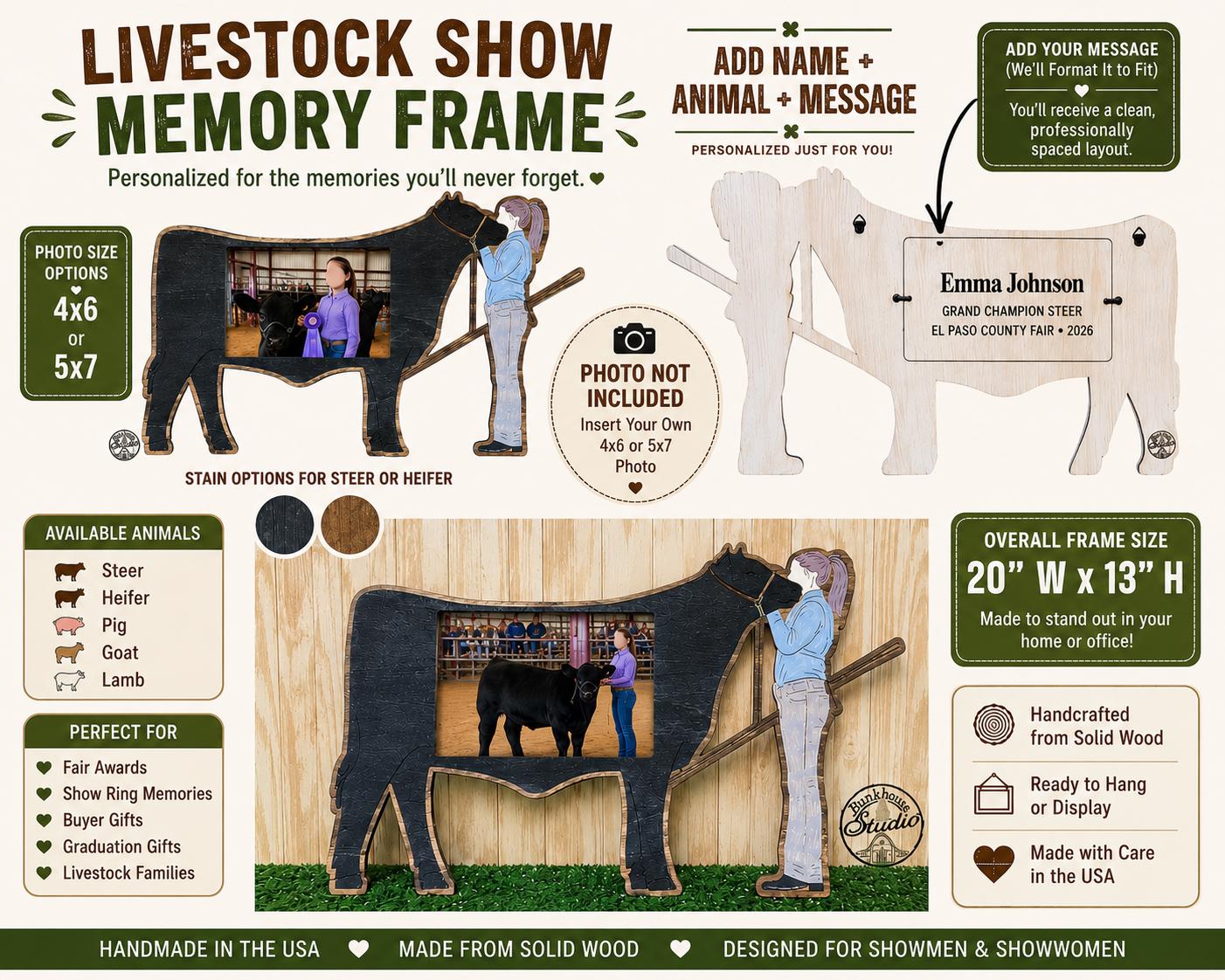 Livestock Show Memory Frame