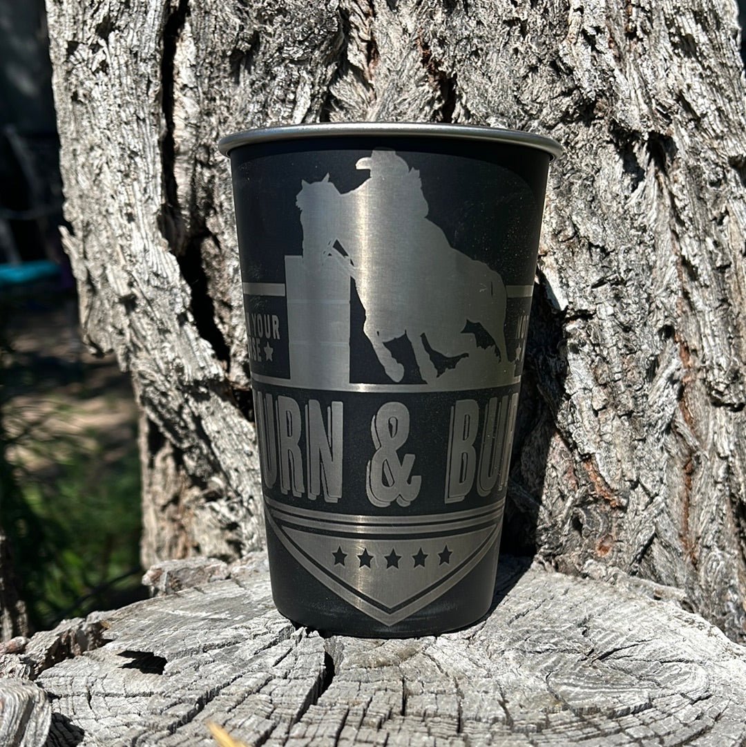 Engraved Stainless Steel Cup - Bunkhouse Studio LLC