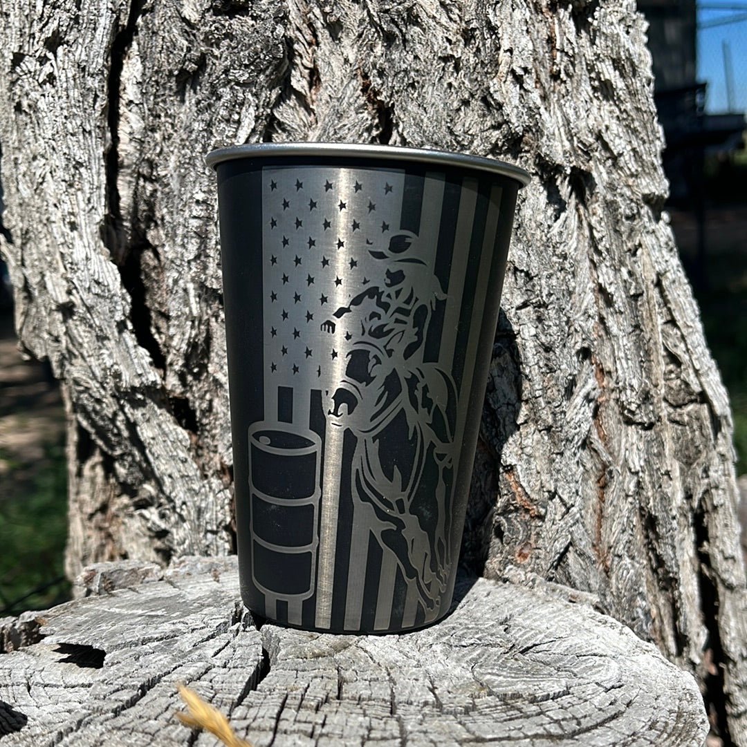 Engraved Stainless Steel Cup - Bunkhouse Studio LLC