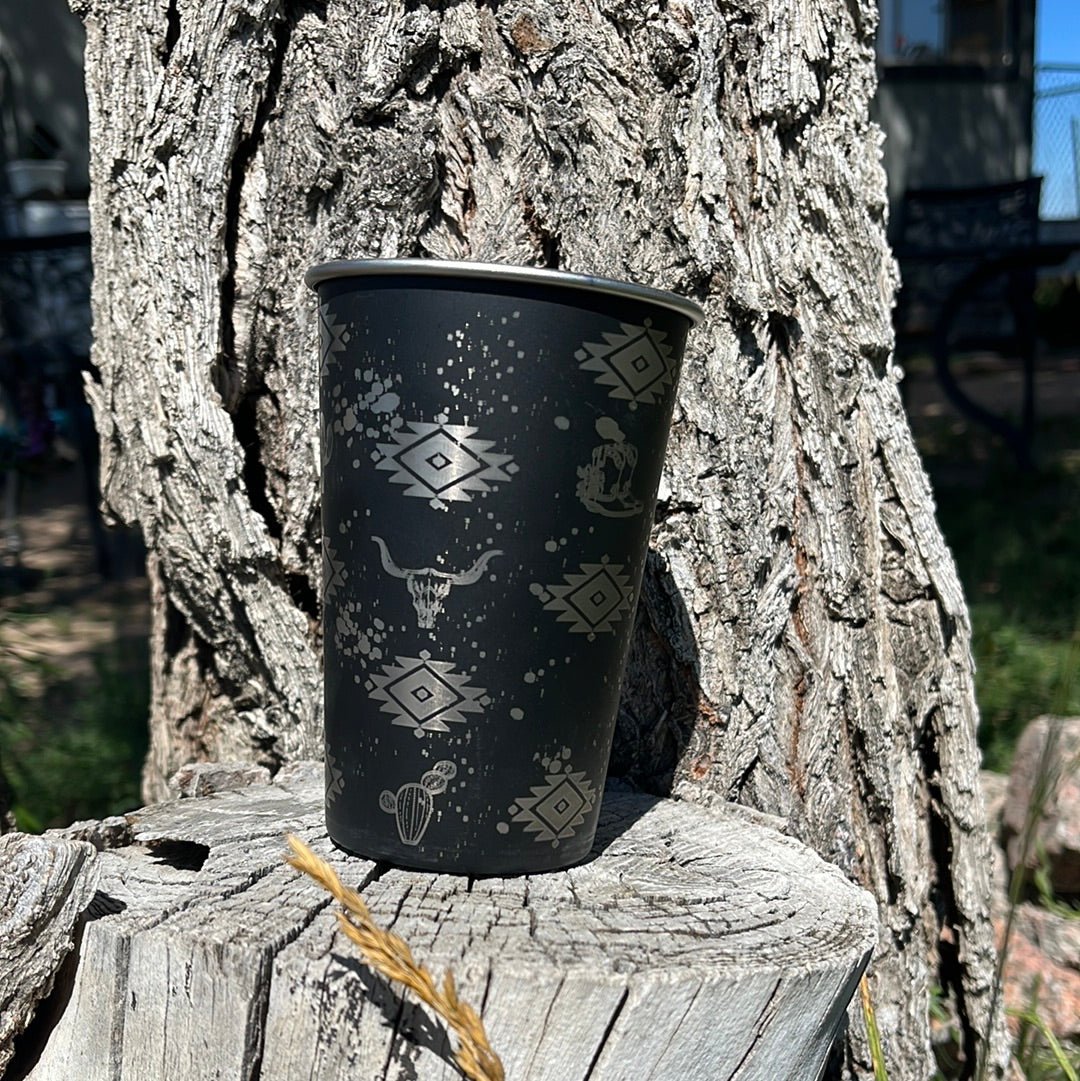 Engraved Stainless Steel Cup - Bunkhouse Studio LLC