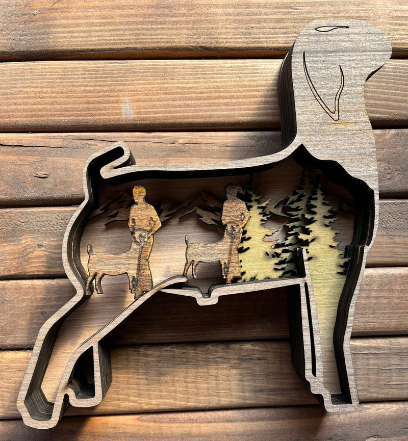 Handmade Show Goat figurine by Bunkhouse Studio LLC, representing a unique state and county fair display.